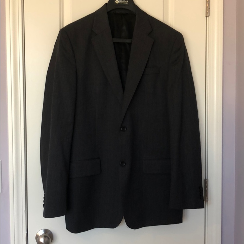 Banana Republic Standard Fit Wool Charcoal Blazer